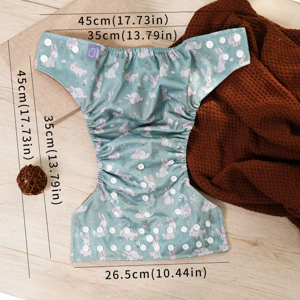 Pañal de tela ecológica lavable para bebé - Reutilizable - imagen 2
