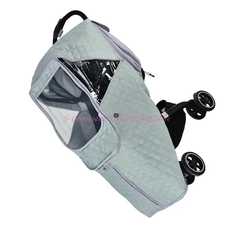 85AE funda transparente a prueba viento para cochecito bebé - imagen 5