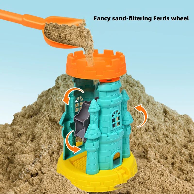 Set juguetes de playa para niños verano pala cubo excavadora - imagen 2