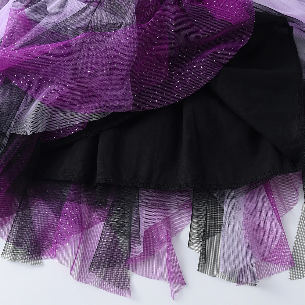 DXTON vestido princesa de tul con manga acampanada para Halloween - imagen 3