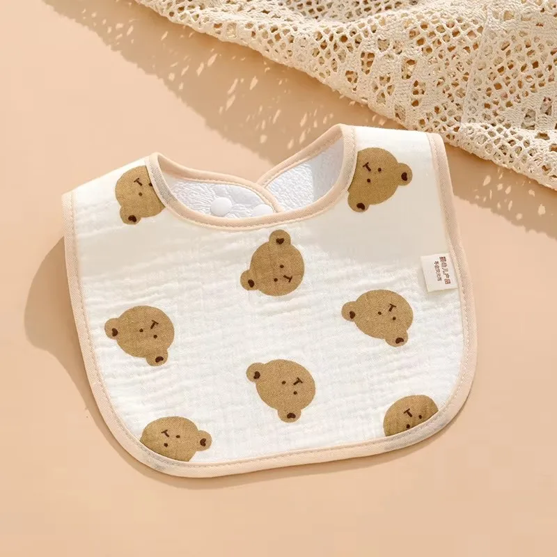 Baberos impermeables para bebé con estampado de dibujos animados - imagen 2