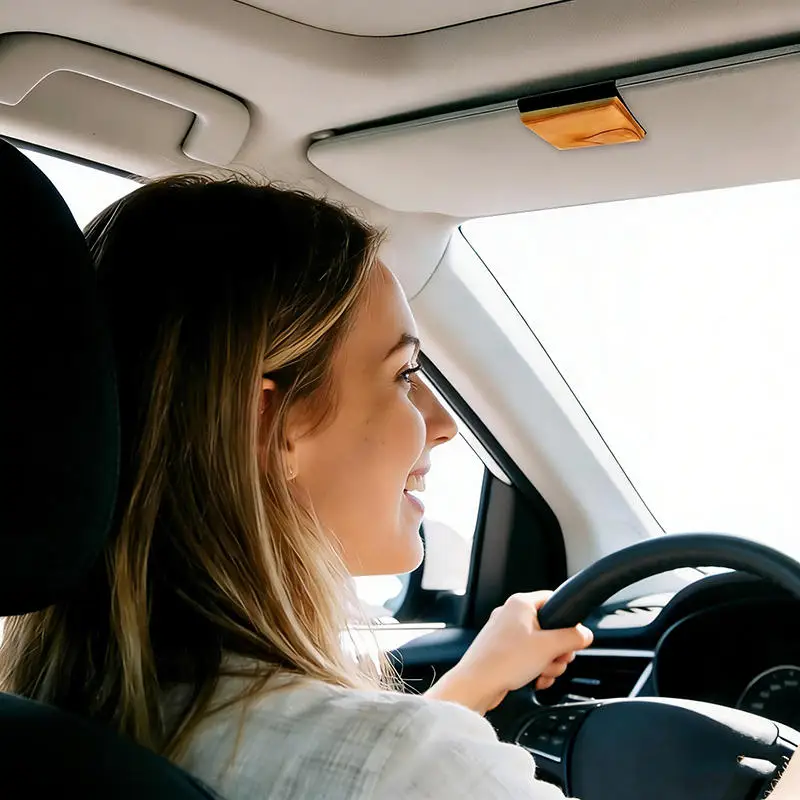 Ambientador para coche con clip visera: elimina olores y aroma - imagen 4
