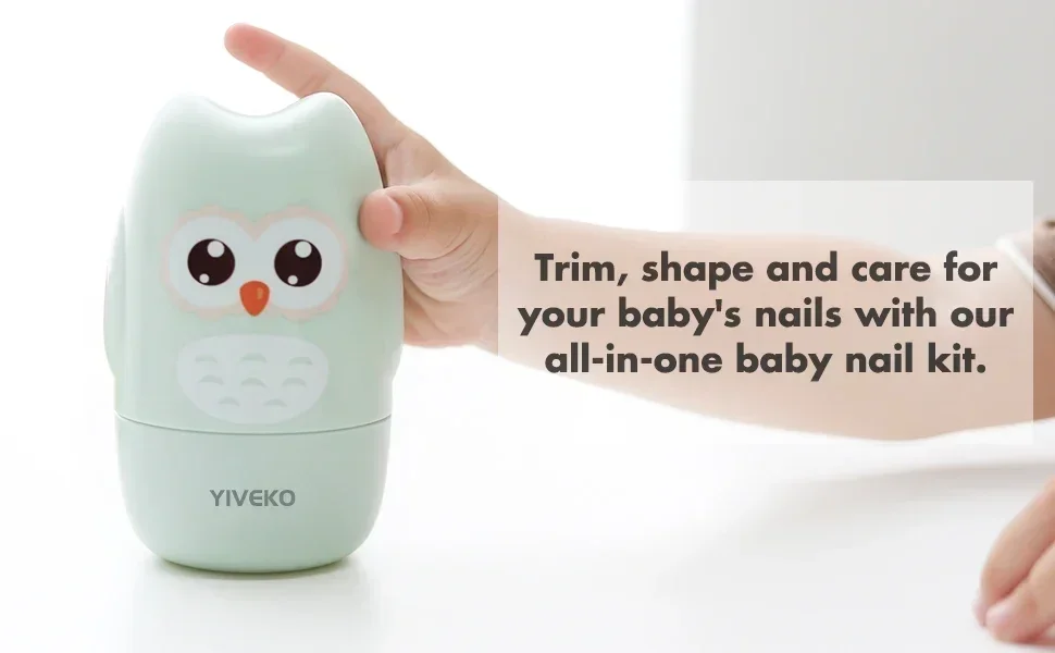 Kit completo de cuidado de uñas para bebé vvocci con estuche protector