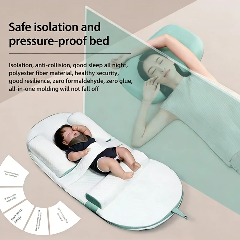 Almohada de alimentación ajustable para bebé, transpirable y lavable - imagen 5