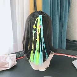 Diadema cuerda de pelo trenzada colorida para fiesta y cosplay