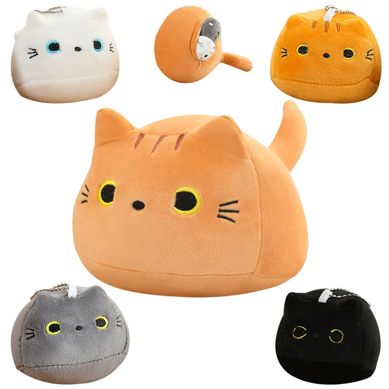 Vista del cojín almohada con el diseño de gata madre