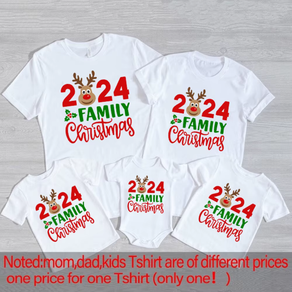 Togrther Camisa navideña infantil con ciervos para familia - imagen 4