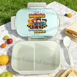 Lonchera Bento portátil Wojan Team para niños con dibujos de colegio