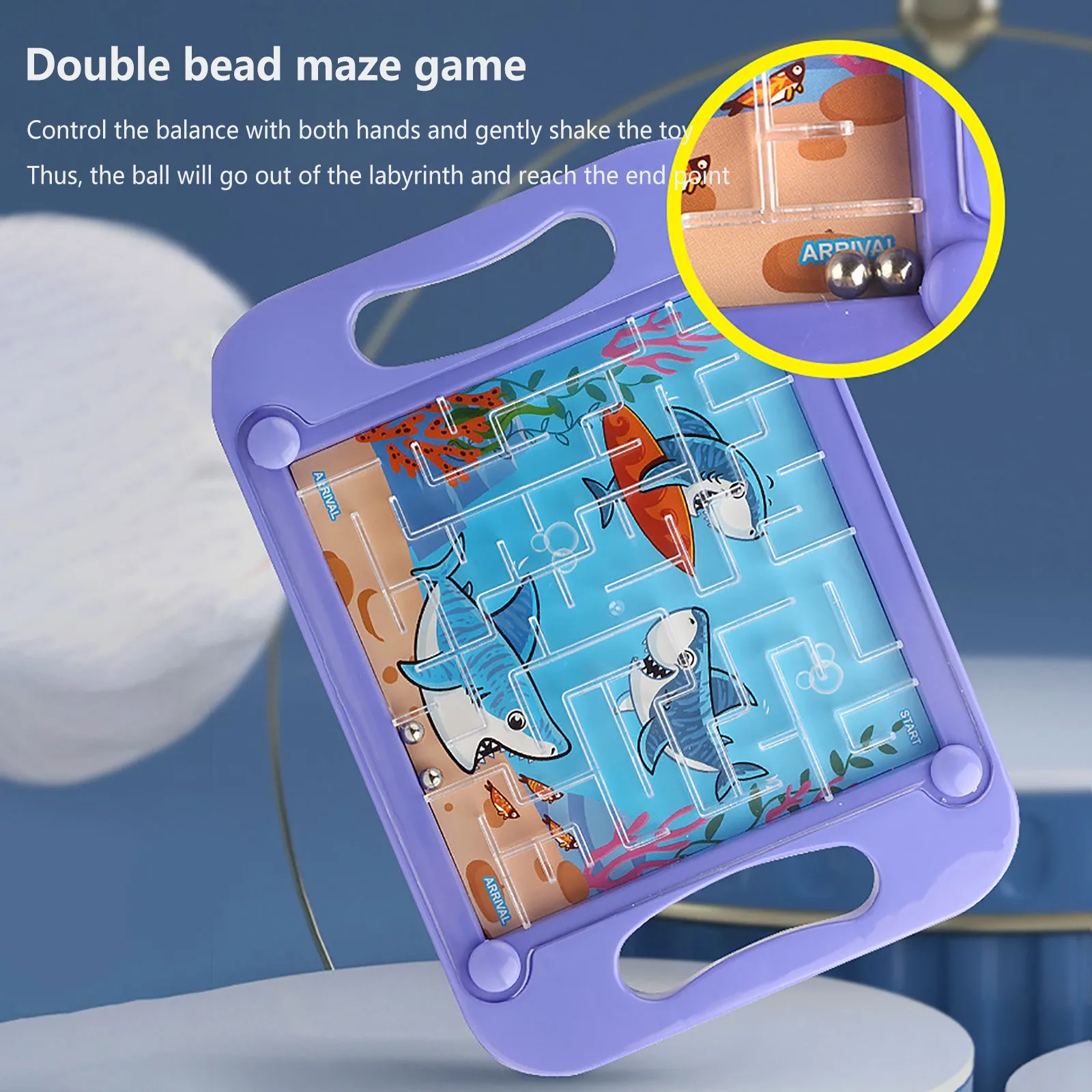 Schwerkraft puzzle 3D Laberinto de memoria Montessori para niños - imagen 4