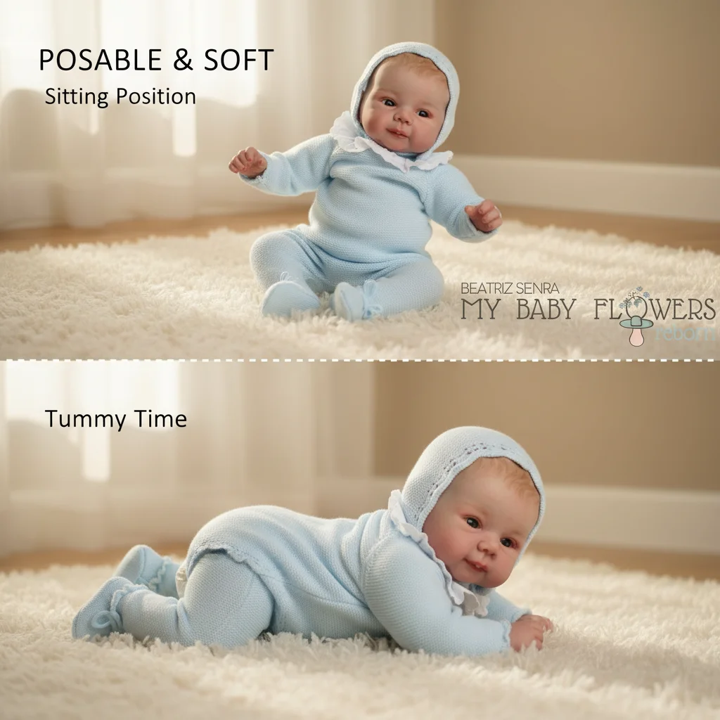 Cuerpo suave y extremidades articuladas de la muñeca Reborn de 18 pulgadas
