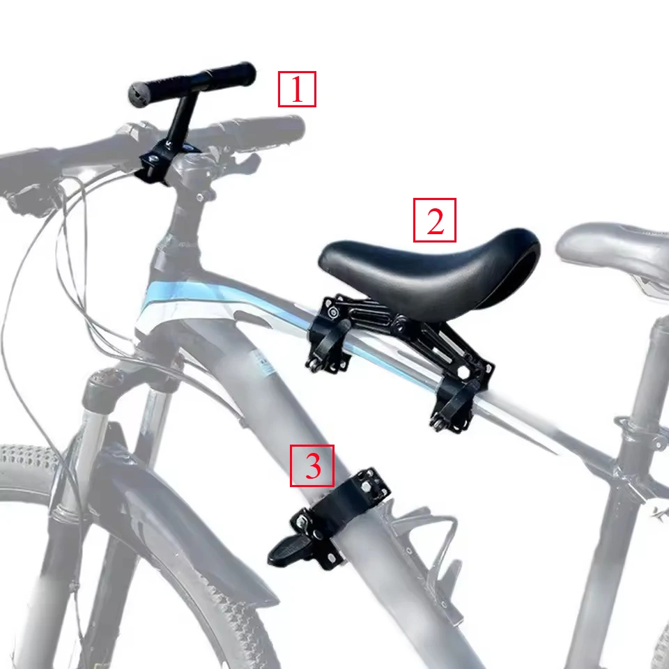 Asiento delantero con manillares y pedales para niños