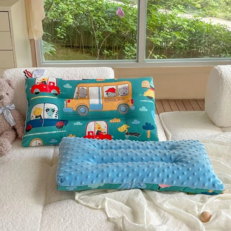 Almohada infantil de algodón con núcleo calmante y dibujos animados - imagen 5