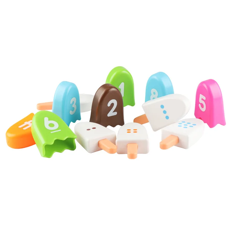 Juego Montessori helados digitales niños combinación números - imagen 2