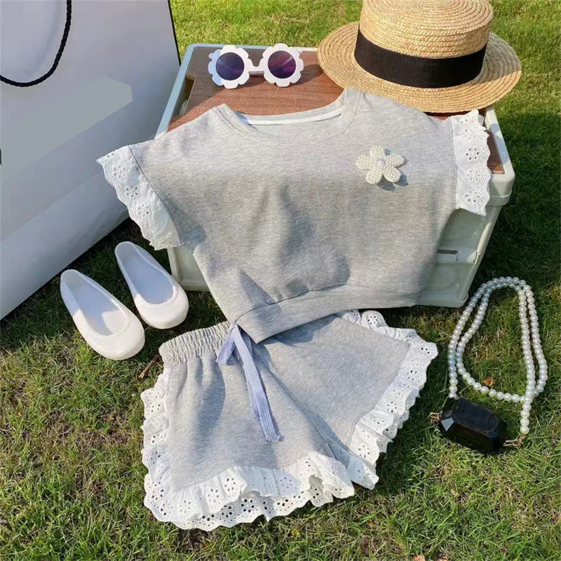 Conjunto infantil de verano en algodón 2 piezas: camiseta y pantalón corto - imagen 5