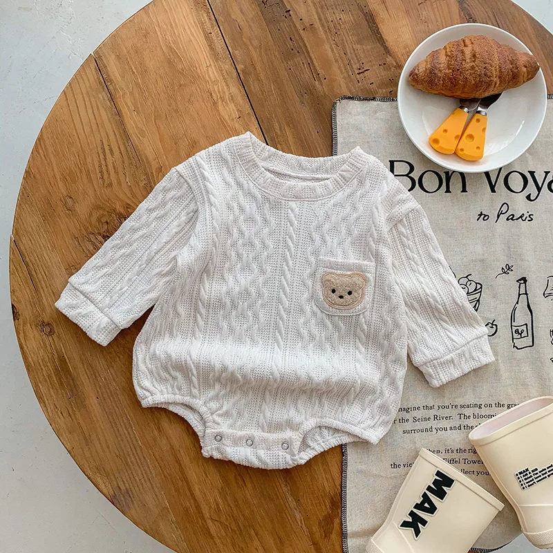 Body manga larga Milangel para bebé – Ropa una pieza otoño - imagen 3