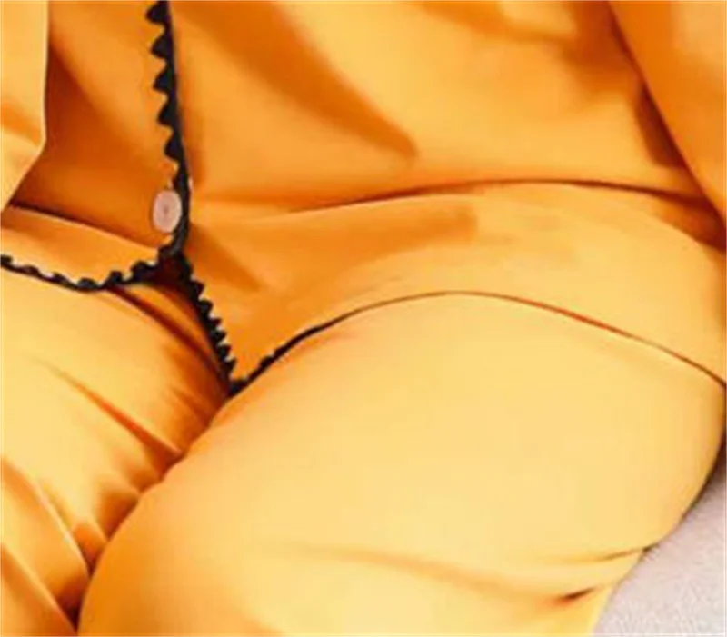 Pijamas familiares de manga larga con camiseta y pantalón cómodo - imagen 5
