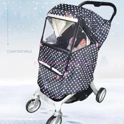Funda cubre cochecito impermeable de invierno, a prueba de viento