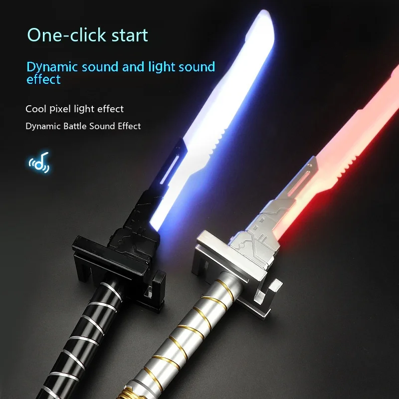 Sable de luz cyberpunk con luces y efectos de sonido para niños - imagen 4