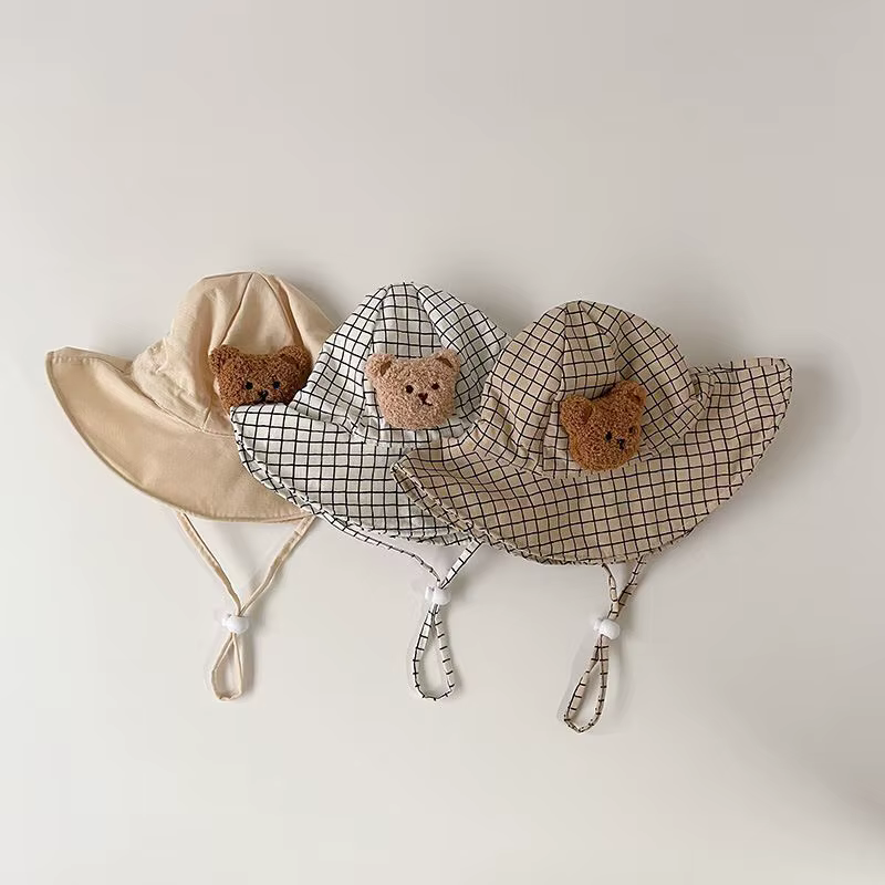 Gorra turbante bebé con dibujo de osito