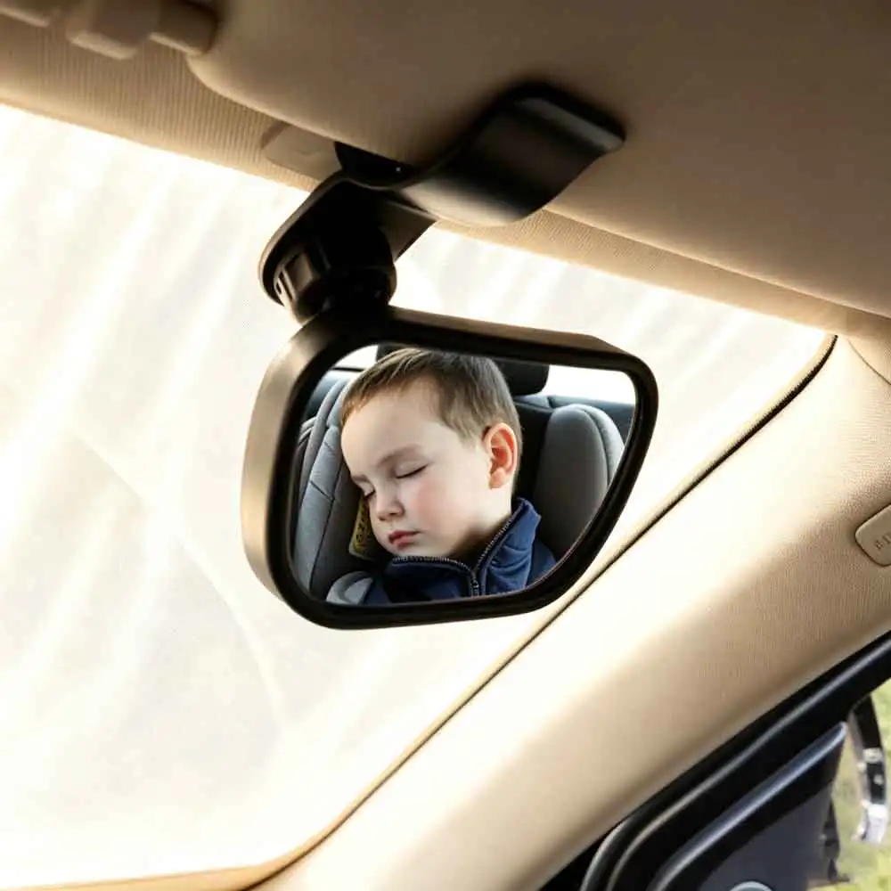 vvocci Espejo retrovisor infantil para coche, gran visibilidad trasera - imagen 4