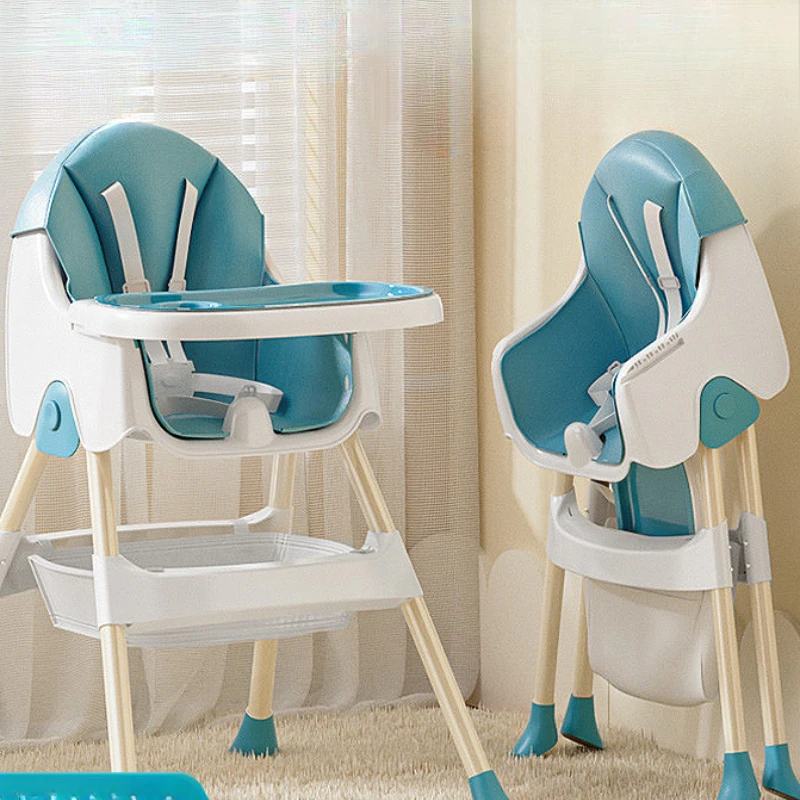Asiento elevador portátil bebé, altura ajustable y plegable - imagen 4