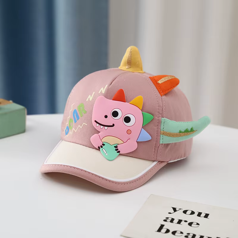 Gorra solar infantil con diseño de dinosaurio – Protección UV - imagen 2