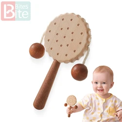 Sonajero de madera con sonido para bebé, educativo recién nacido