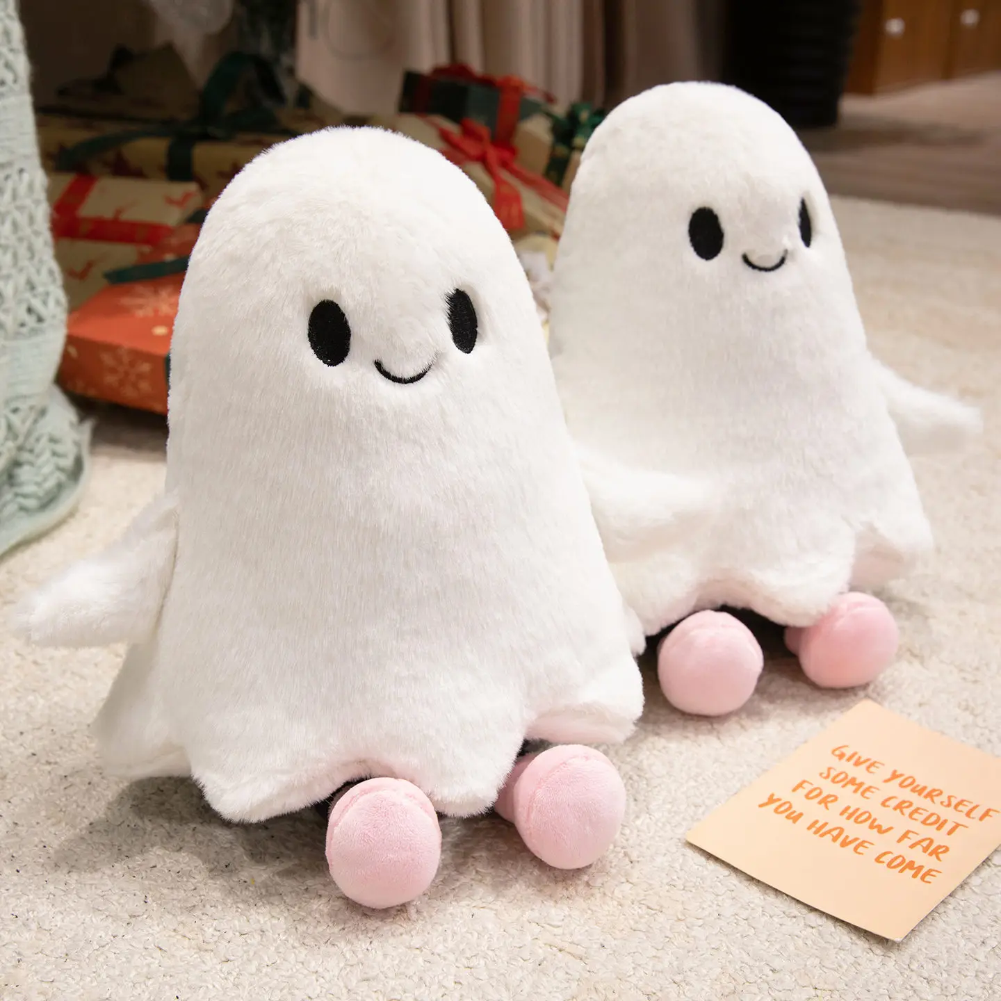 Fantasma Plushie peluche fantasma de Halloween suave y tierno