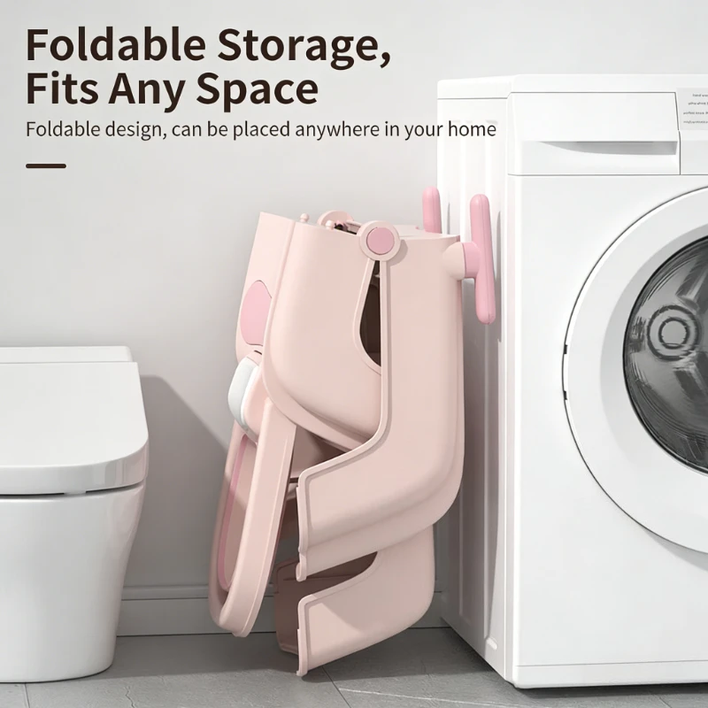 Silla de baño antideslizante plegable ajustable cómodo para bebé - imagen 5