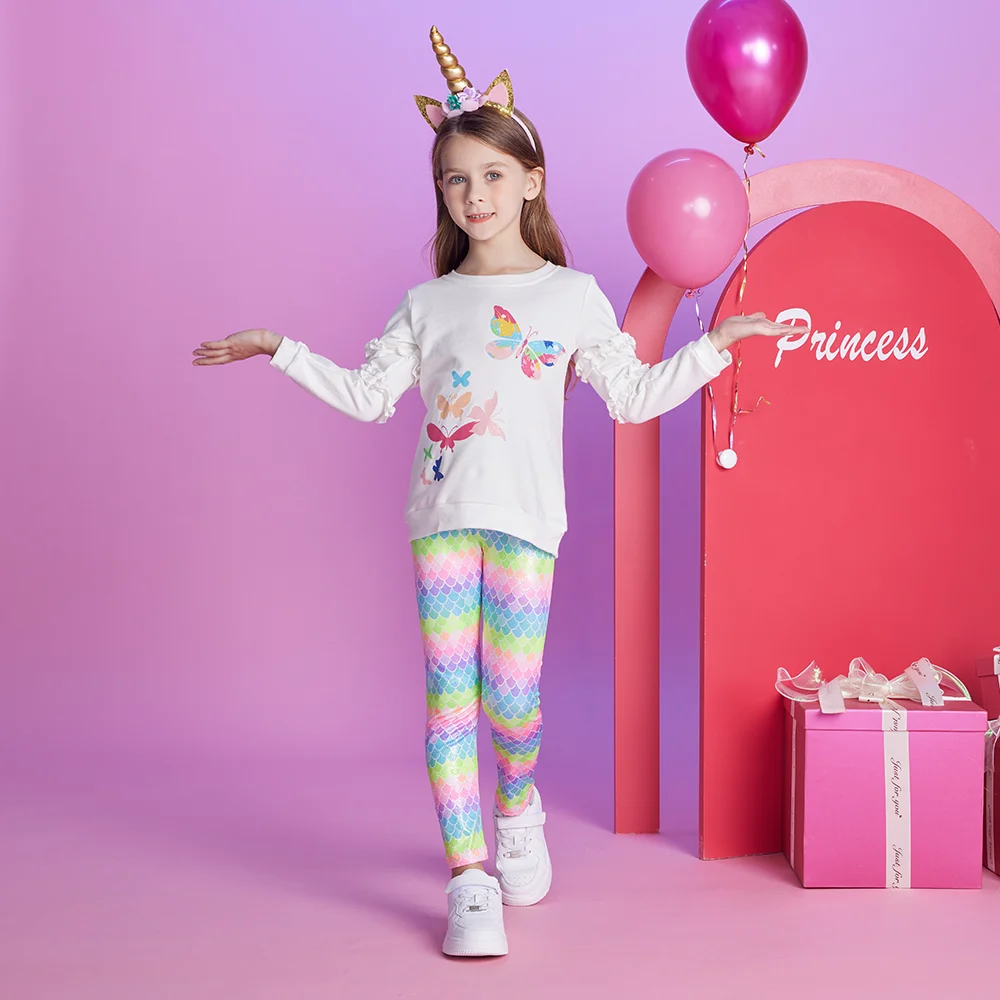 Mallas de algodón para niñas con diseño alegre