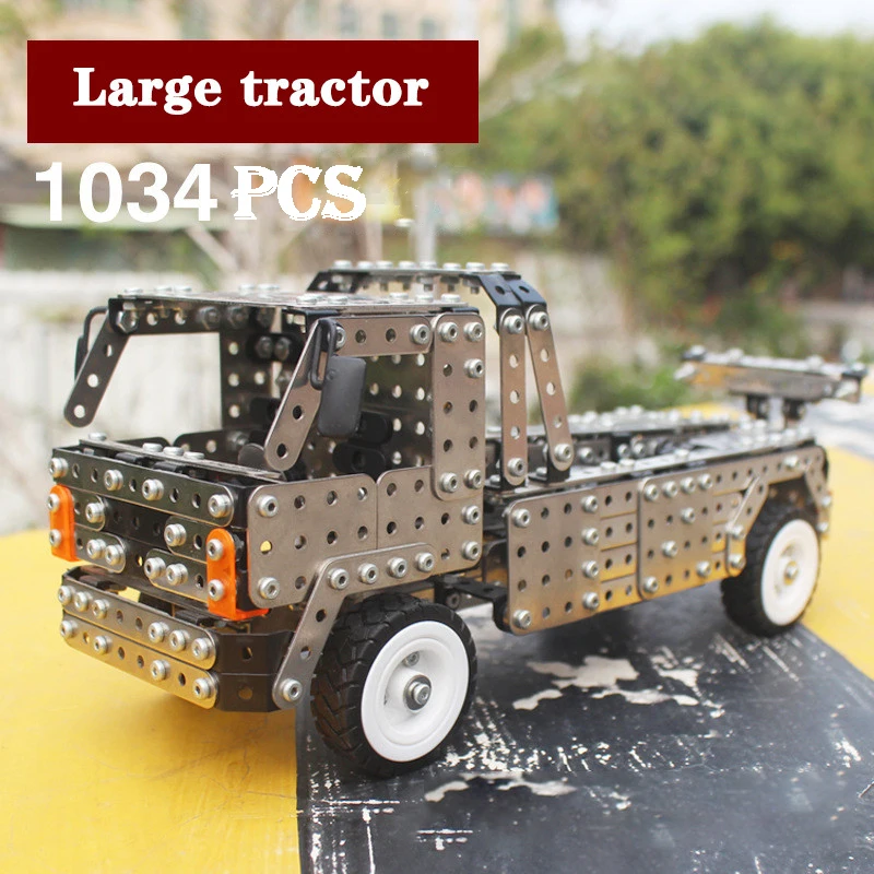 Tractor de construcción – Juego de bloques técnicos para niños - imagen 4