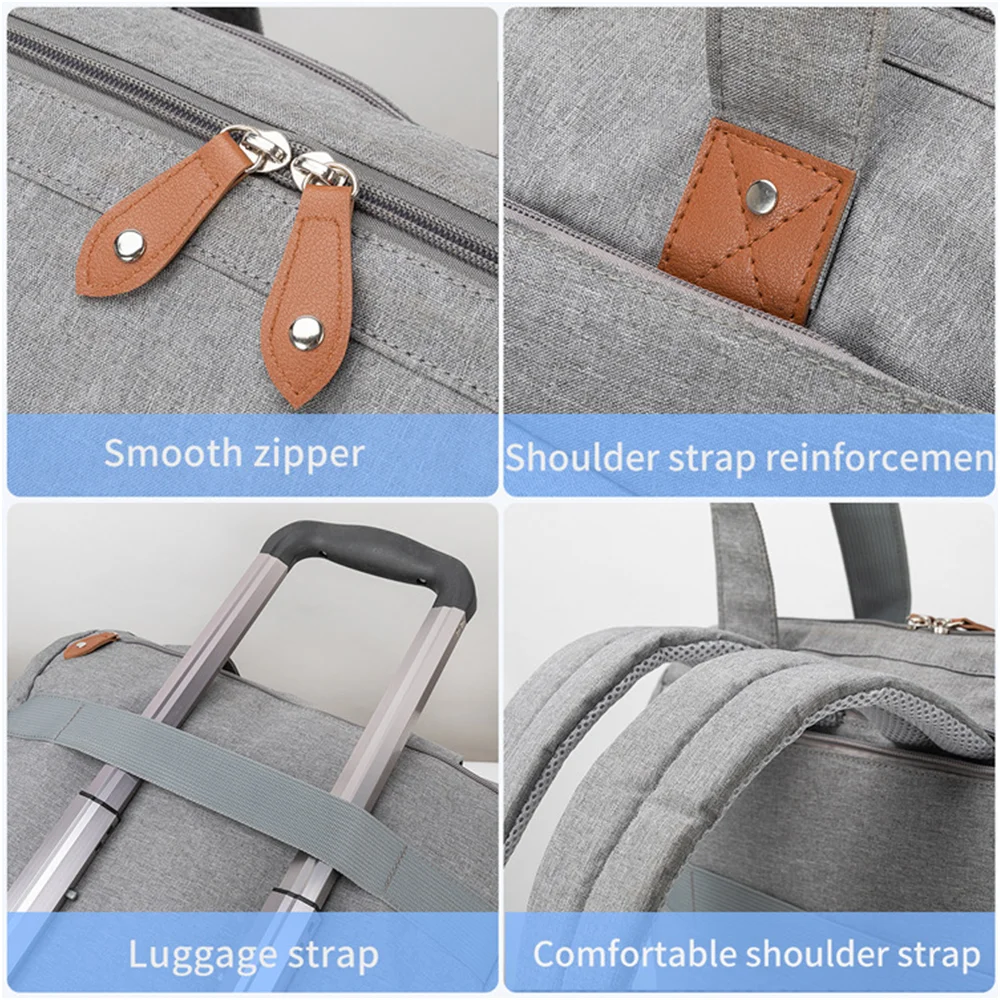 PANGDUBE Mochila de pañales grande para maternidad con chupetero - imagen 3