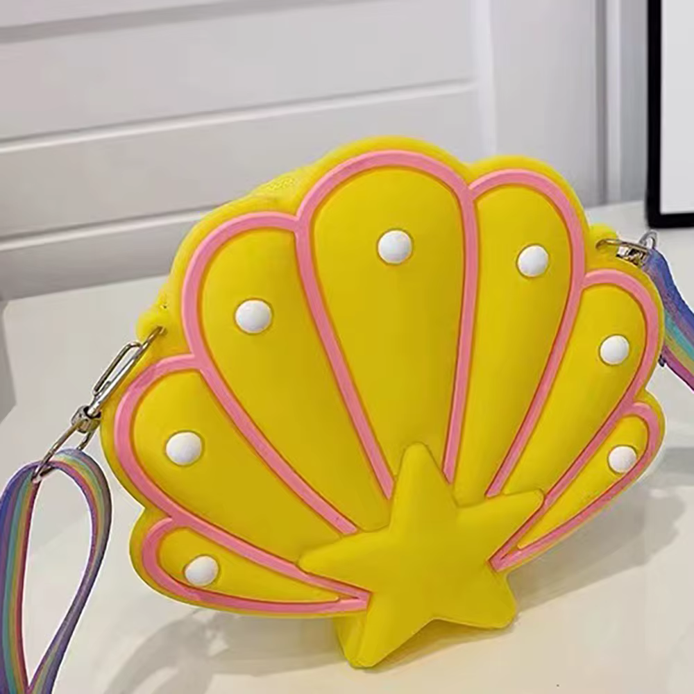 Bolso concha sensorial de silicona – Monedero reversible infantil - imagen 2