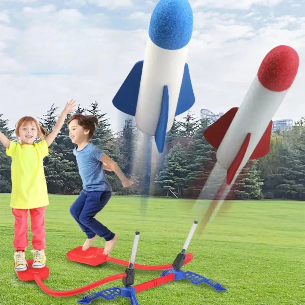 Lanzacohetes aerodinámico para exterior - Juguete de aire para niños - imagen 2