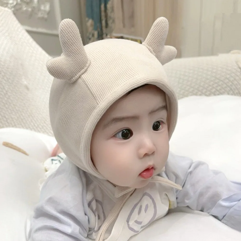 Gorro recién nacido con protección de oídos para otoño - imagen 3