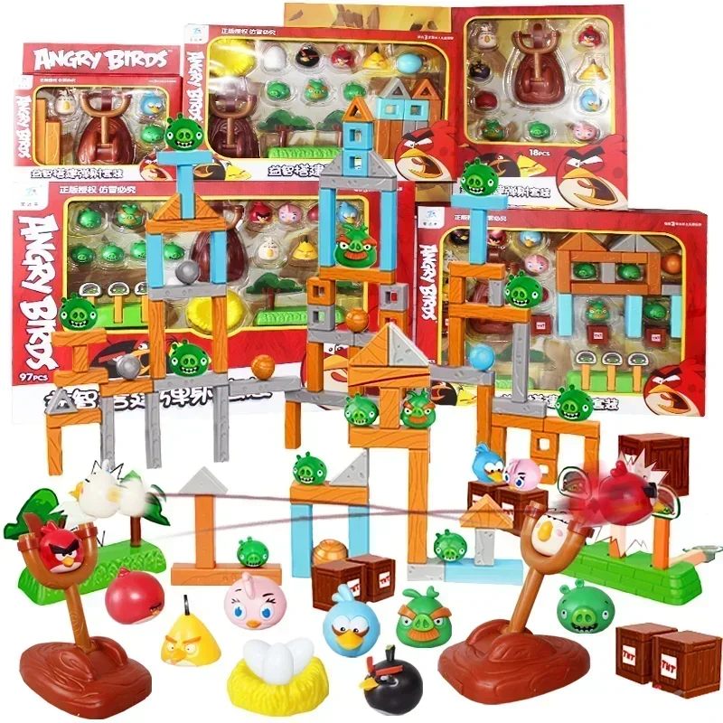 Angrys Juguete educativo figura pájaro rojo de construcción divertida - imagen 5