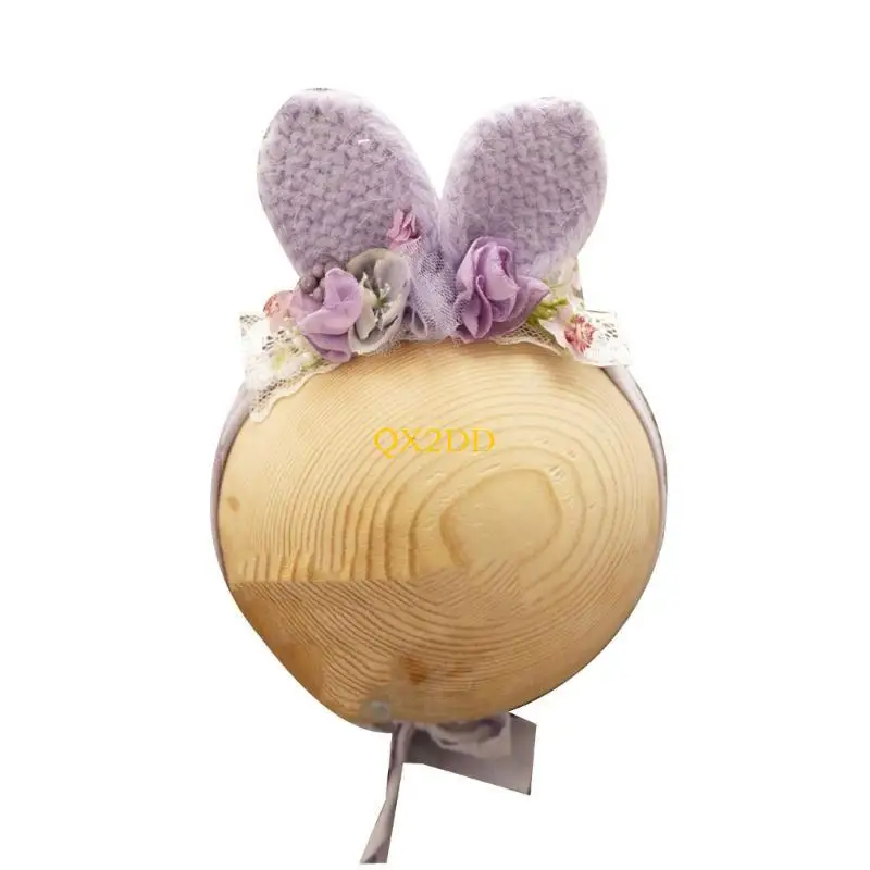 Gorro y diadema floral para bebé – Accesorios de sesión fotos - imagen 2