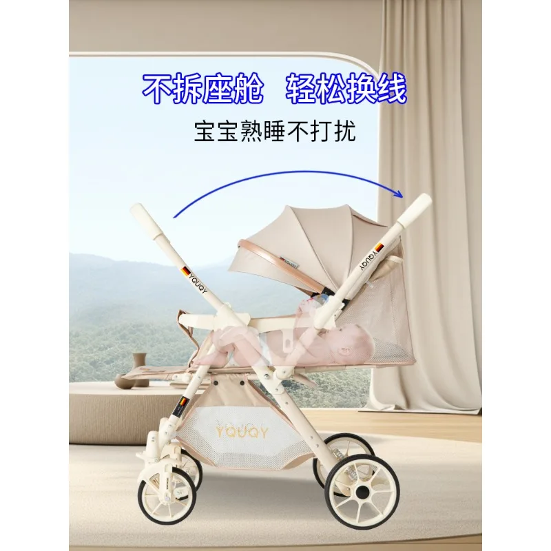 Cochecito bebé reclinable plegable - imagen 3