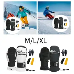 Guantes de esquí impermeables acolchados y resistentes a golpes