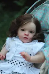 Muñeca Reborn Missy pintada a mano con piel 3D y ojos incluidos
