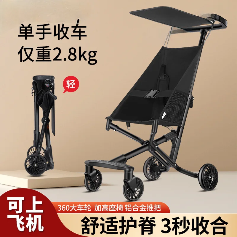 Cochecito plegable ligero para bebé con un clic - imagen 3