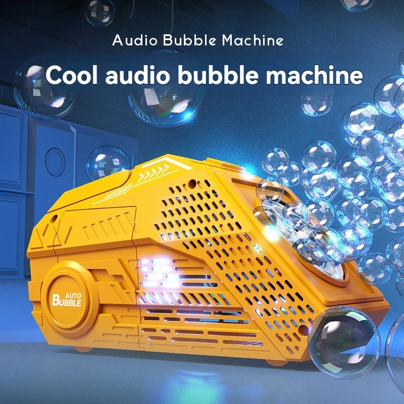 Máquina de burbujas infantil automática con luz y música