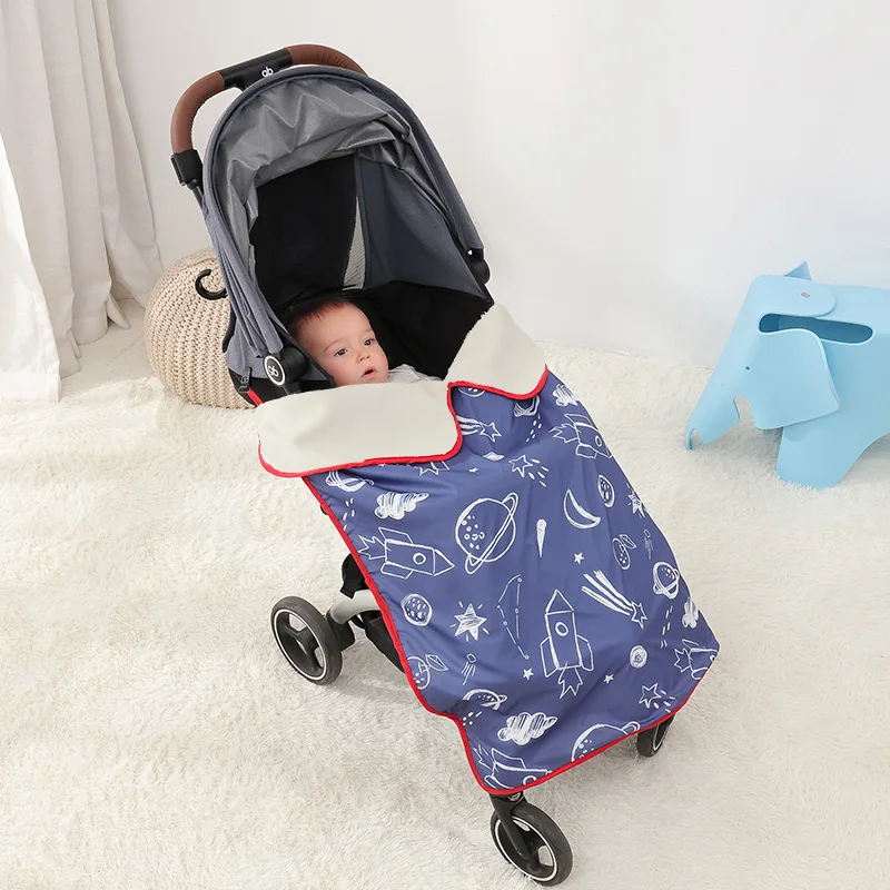 Funda para cochecito de bebé a prueba de viento impermeable gruesa - imagen 3