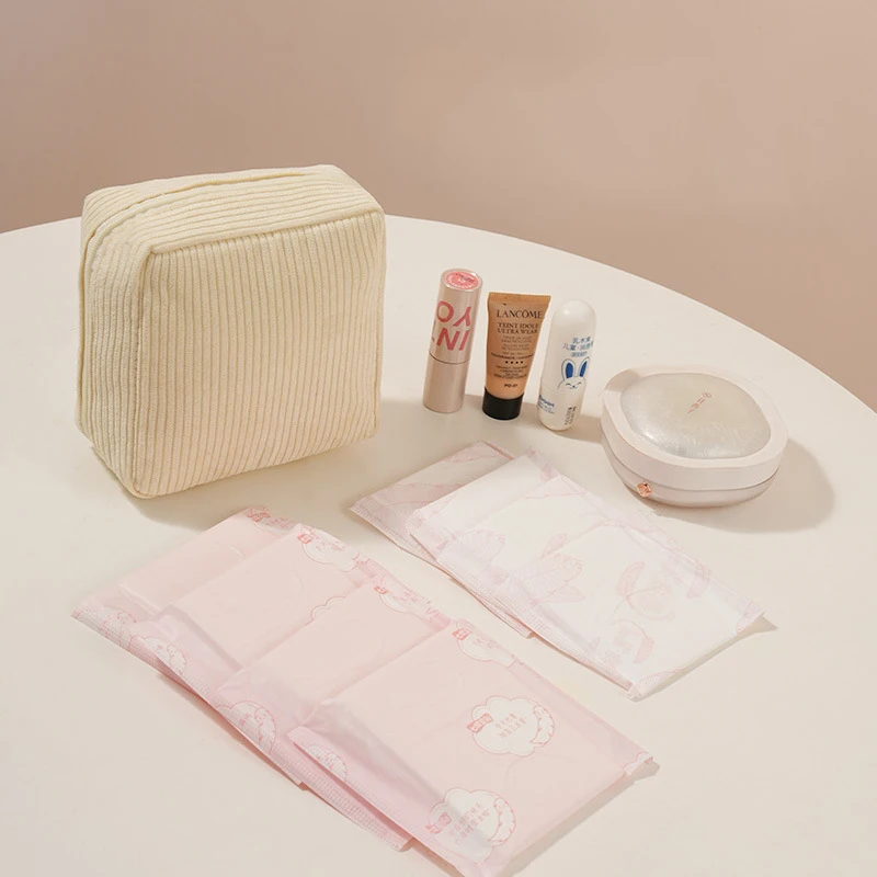 Bolsa de maquillaje compacta para cosméticos y toallas sanitarias - imagen 2