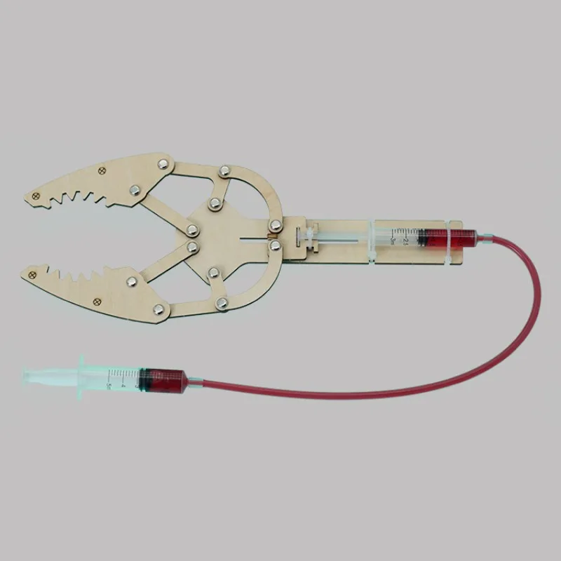 Kit de brazo mecánico hidráulico de ciencias para montar y aprender - imagen 3