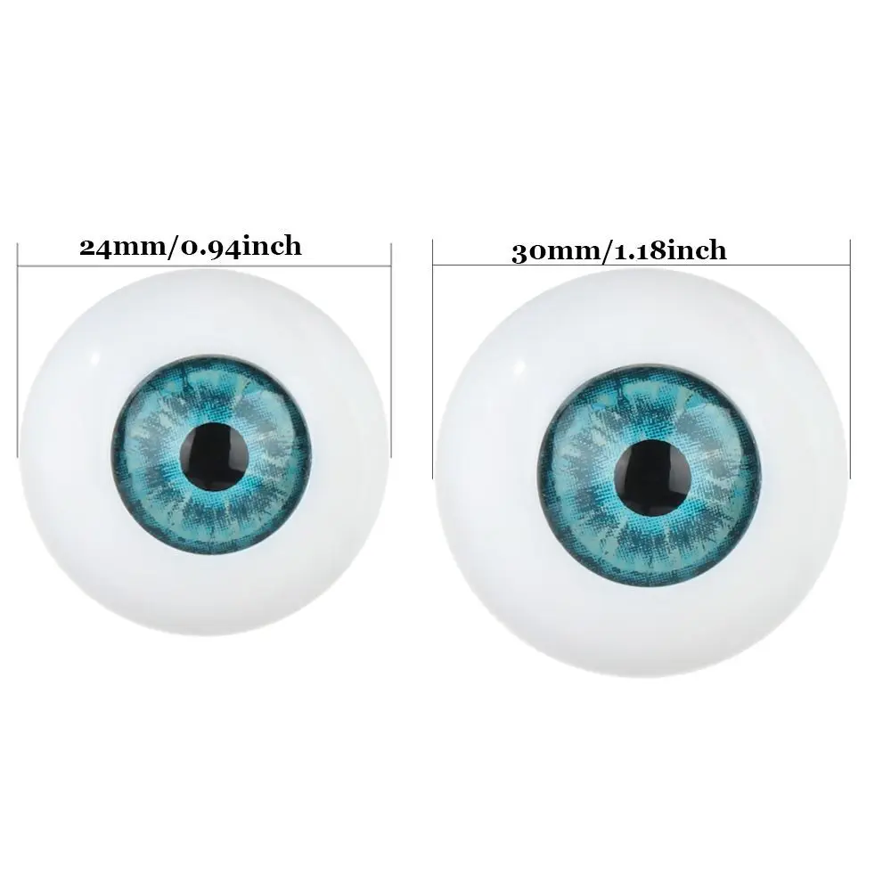 Ojos acrílicos para muñecas BJD – Azul, marrón y verde - imagen 4