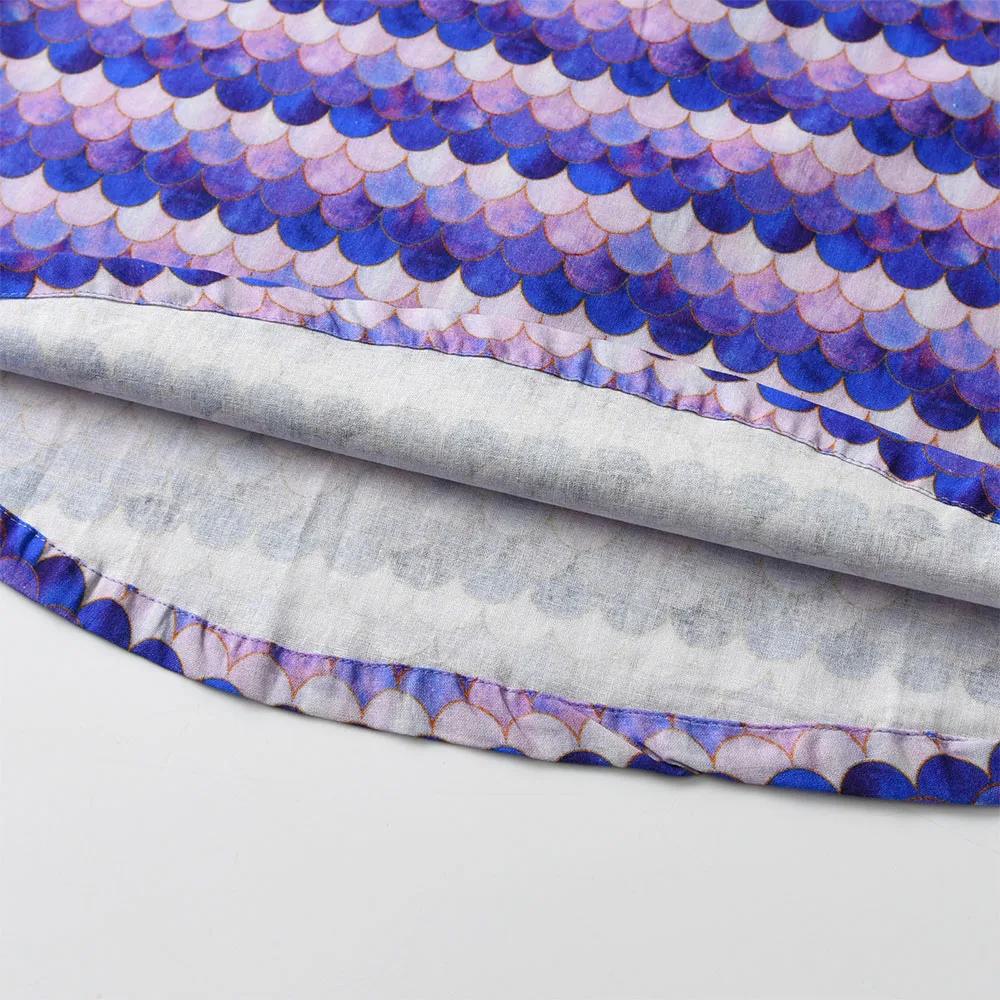DXTON Vestido de verano sin mangas con volantes A-línea tipo sirena - imagen 3
