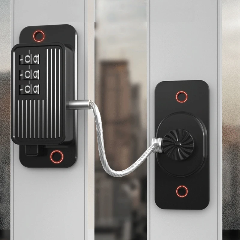 Cerradura de seguridad con llave de código para ventana - imagen 5
