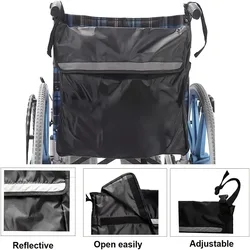 Bolsa trasera de almacenamiento para silla de ruedas eléctrica infantil