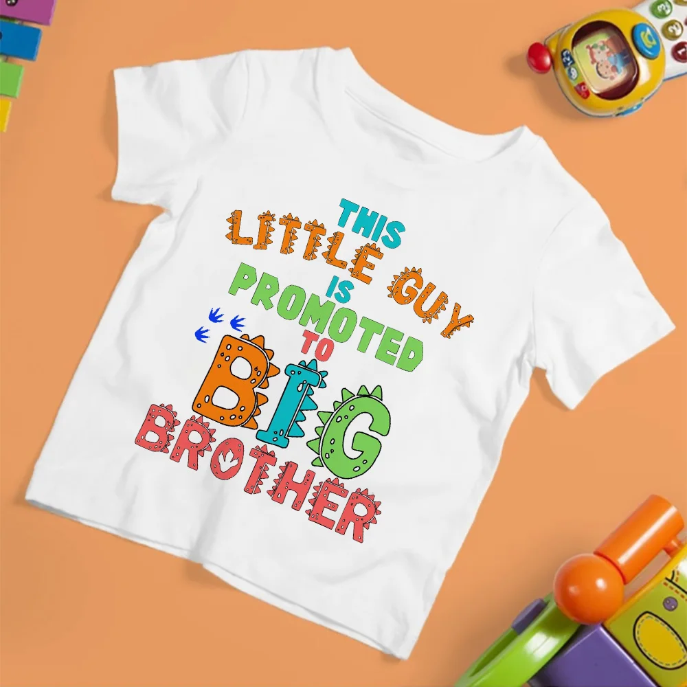 Camiseta estampada hermano mayor de manga corta para niños - imagen 5